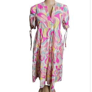 Avara Elise Printed Dress EUC Spring Easter Dress